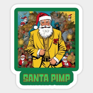 Santa Pimp Sticker